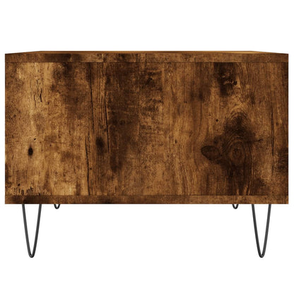 Table basse Chêne fumé 60x50x36,5 cm Bois d’ingénierie - Tables basses