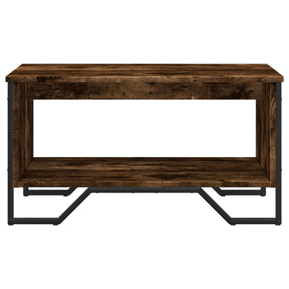 Table basse chêne fumé 75x51x40 cm bois d’ingénierie - Tables basses