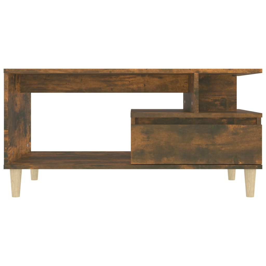Table basse Chêne fumé 90x49x45 cm Bois d’ingénierie - Tables basses