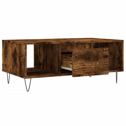 Table basse Chêne fumé 90x50x36,5 cm Bois d’ingénierie - Tables basses
