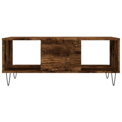 Table basse Chêne fumé 90x50x36,5 cm Bois d’ingénierie - Tables basses