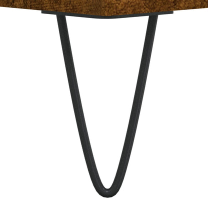 Table basse Chêne fumé 90x50x36,5 cm Bois d’ingénierie - Tables basses