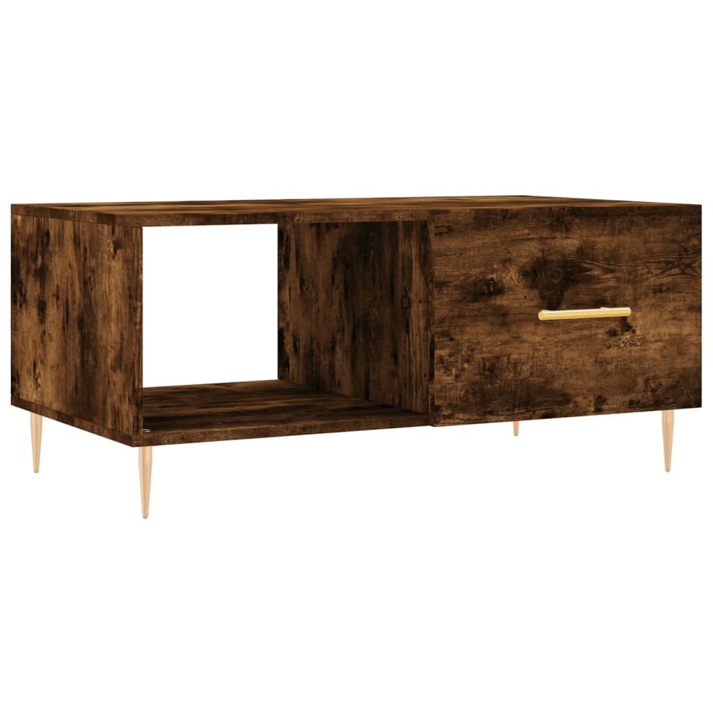 Table basse chêne fumé 90x50x40 cm bois d’ingénierie - Tables basses