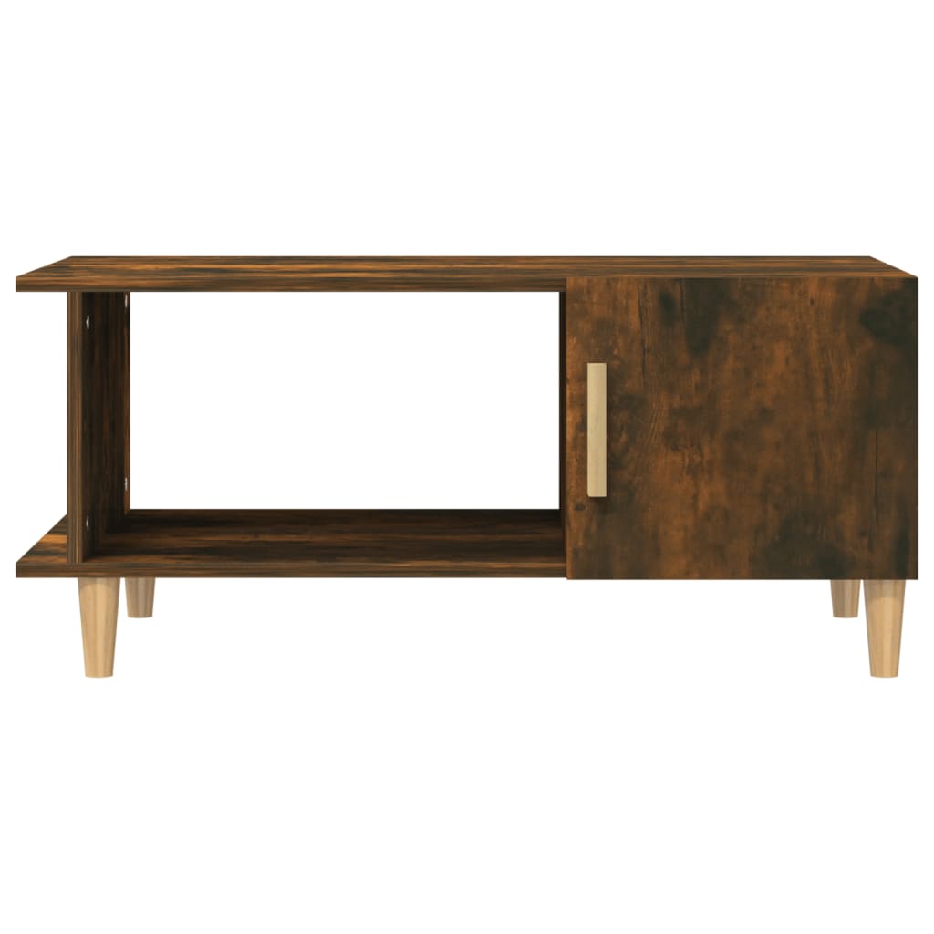 Table basse chêne fumé 90x50x40 cm bois d’ingénierie - Tables basses
