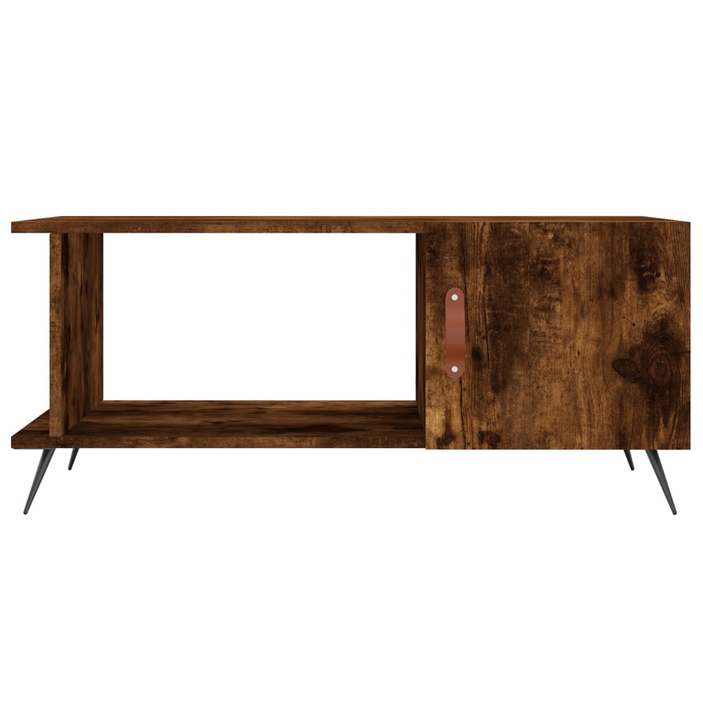 Table basse chêne fumé 90x50x40 cm bois d’ingénierie - Tables basses