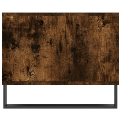 Table basse chêne fumé 90x50x40 cm bois d’ingénierie - Tables basses