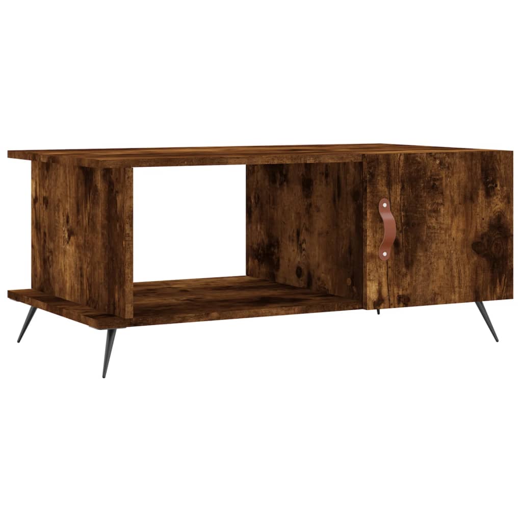 Table basse chêne fumé 90x50x40 cm bois d’ingénierie - Tables basses