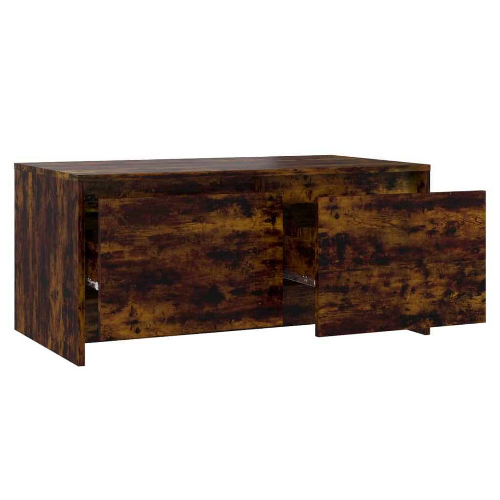 Table basse Chêne fumé 90x50x41,5 cm Bois d’ingénierie - Tables basses