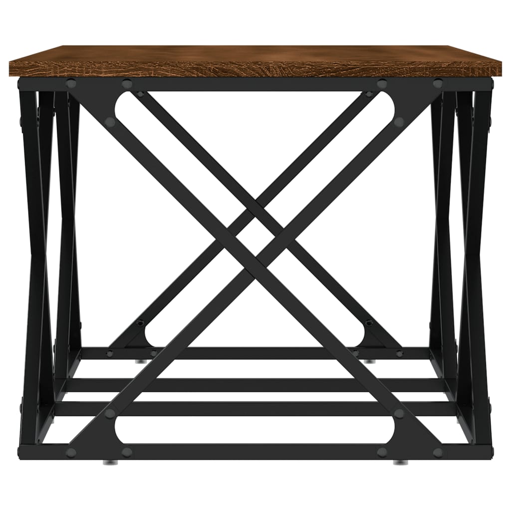 Table basse chêne marron 100x49x40 cm bois d’ingénierie - Tables basses