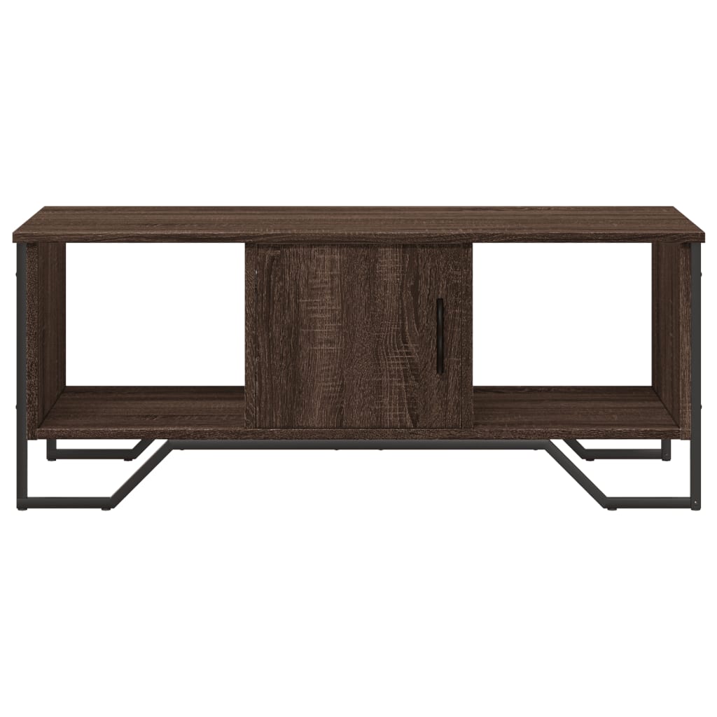 Table basse chêne marron 100x51x40 cm bois d’ingénierie - Tables basses