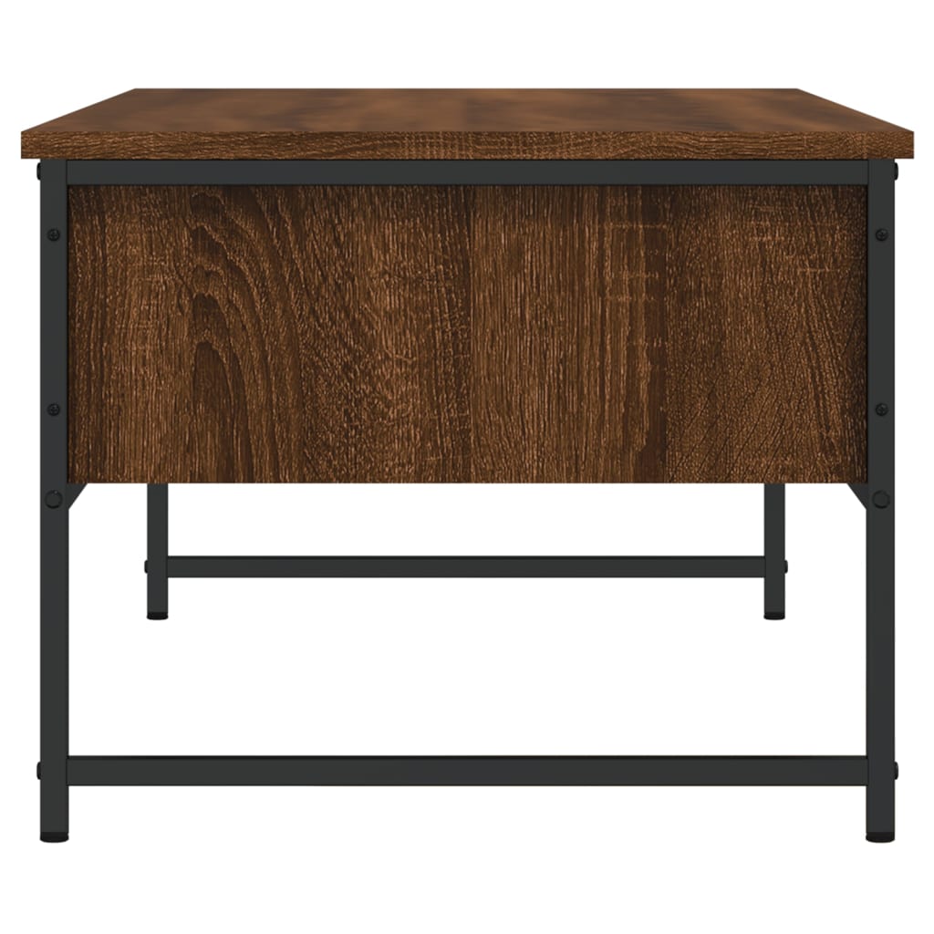 Table basse chêne marron 101x49x39,5 cm bois d’ingénierie - Tables basses