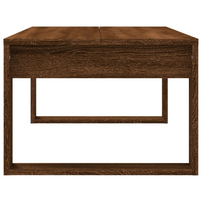 Table basse chêne marron 102x50x35 cm bois d’ingénierie - Tables basses