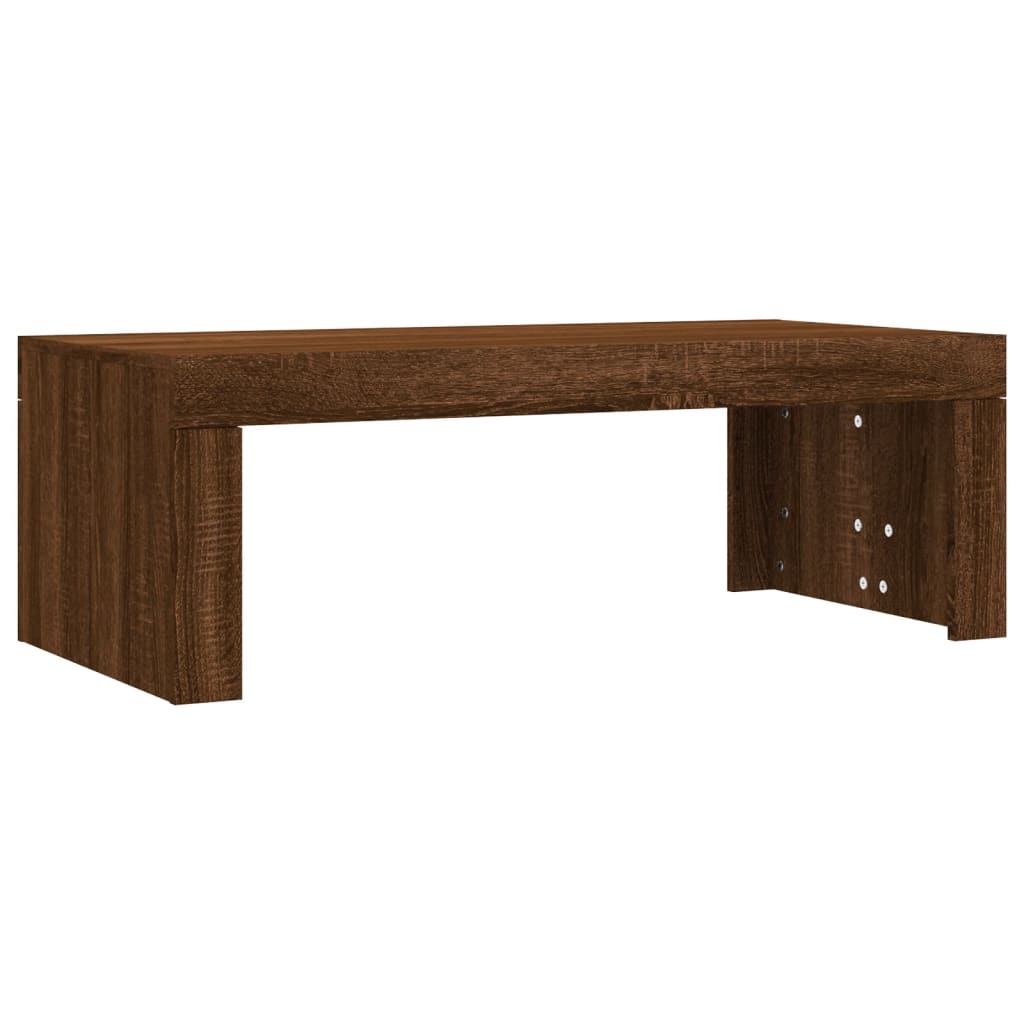 Table basse chêne marron 102x50x36 cm bois d’ingénierie - Tables basses