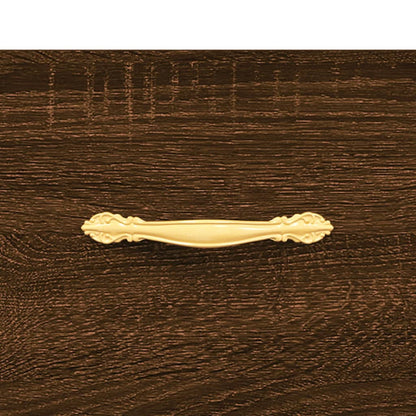 Table basse chêne marron 102x50x40 cm bois d’ingénierie - Tables basses