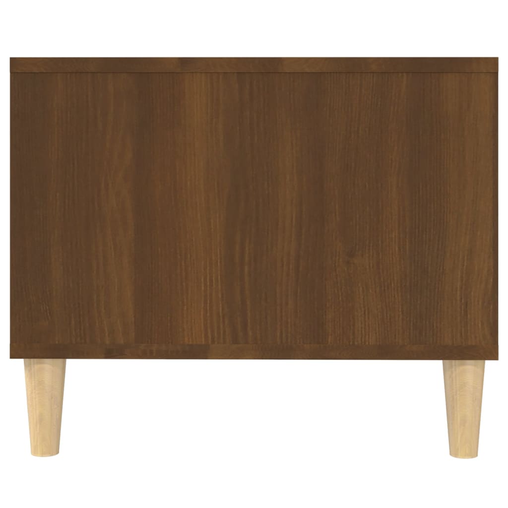 Table basse chêne marron 102x50x40 cm bois d’ingénierie - Tables basses