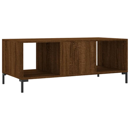 Table basse chêne marron 102x50x40 cm bois d’ingénierie - Tables basses