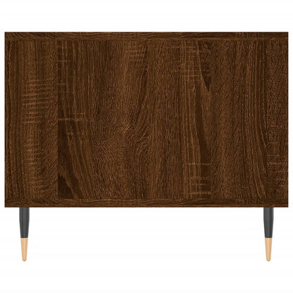 Table basse chêne marron 102x50x40 cm bois d’ingénierie - Tables basses