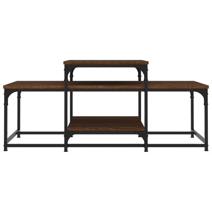 Table basse chêne marron 102x60x45 cm bois d’ingénierie - Tables basses