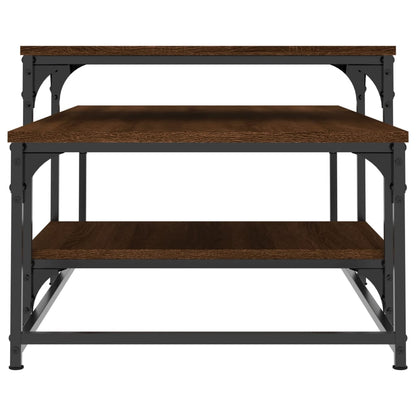 Table basse chêne marron 102x60x45 cm bois d’ingénierie - Tables basses