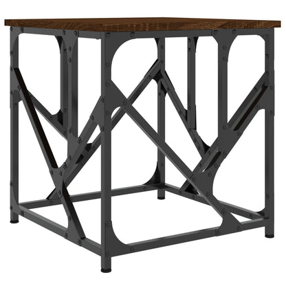 Table basse chêne marron 45x45x47,5 cm bois d’ingénierie - Tables basses
