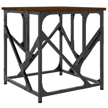 Table basse chêne marron 45x45x47,5 cm bois d’ingénierie - Tables basses