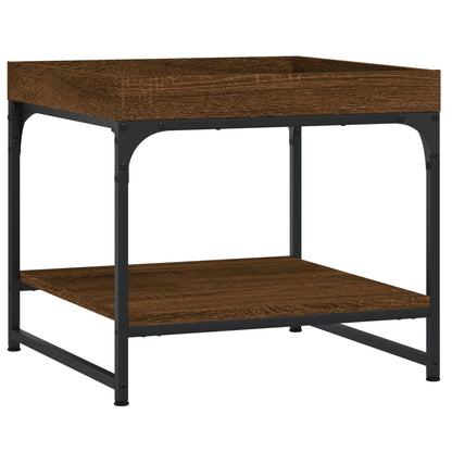 Table basse chêne marron 49,5x49,5x45 cm bois d’ingénierie - Tables basses