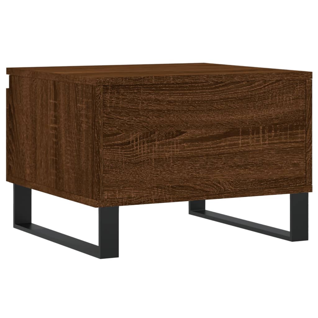 Table basse chêne marron 50x46x35 cm bois d’ingénierie - Tables basses