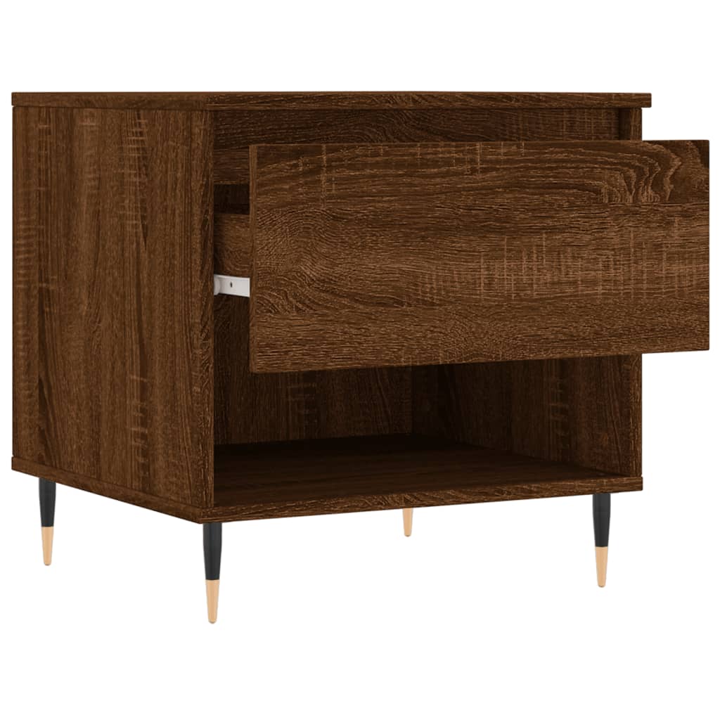 Table basse chêne marron 50x46x50 cm bois d’ingénierie - Tables basses