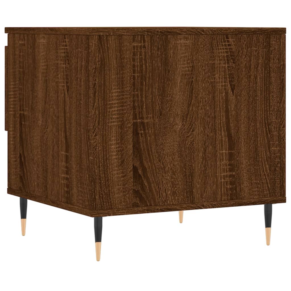 Table basse chêne marron 50x46x50 cm bois d’ingénierie - Tables basses