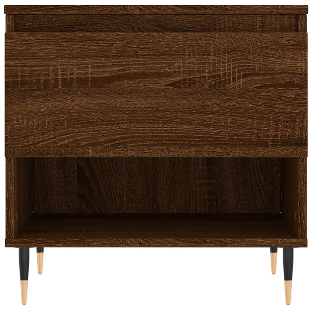 Table basse chêne marron 50x46x50 cm bois d’ingénierie - Tables basses