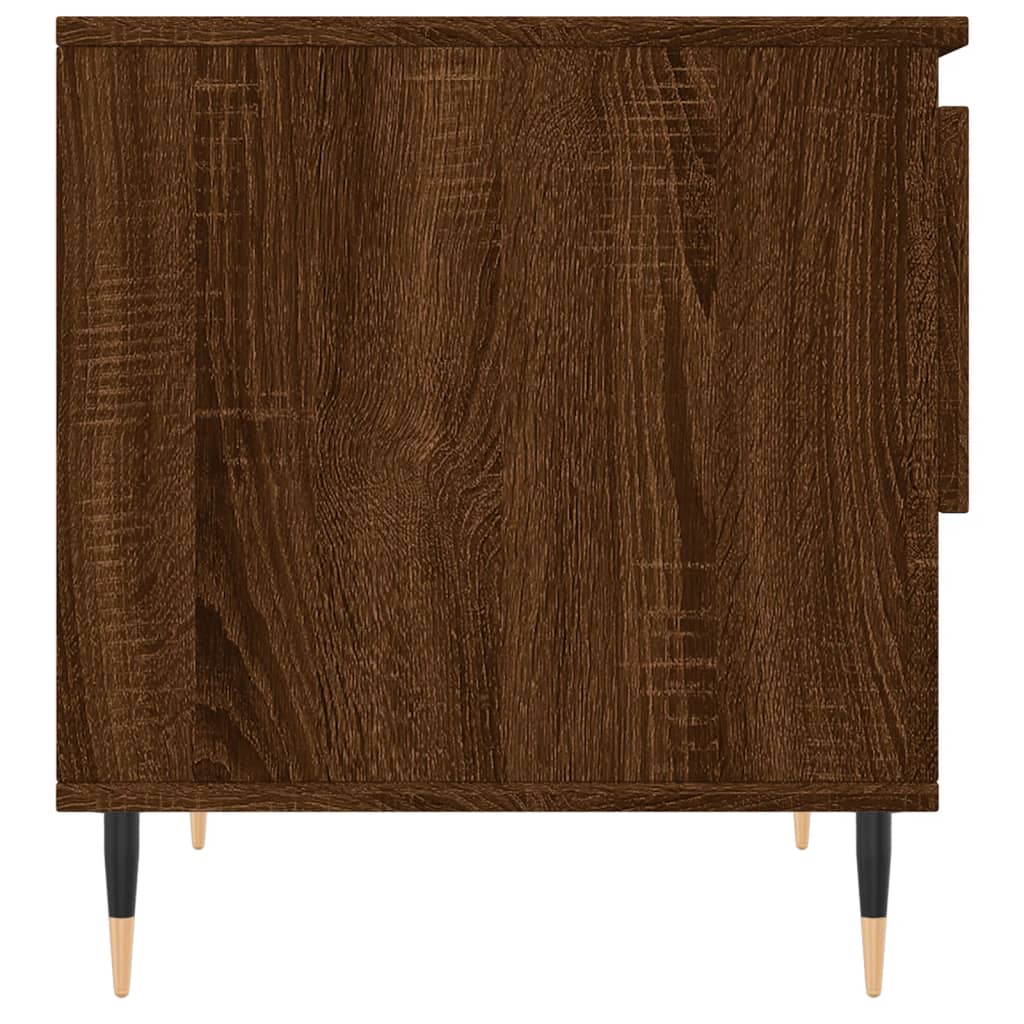 Table basse chêne marron 50x46x50 cm bois d’ingénierie - Tables basses