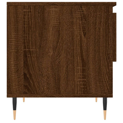 Table basse chêne marron 50x46x50 cm bois d’ingénierie - Tables basses