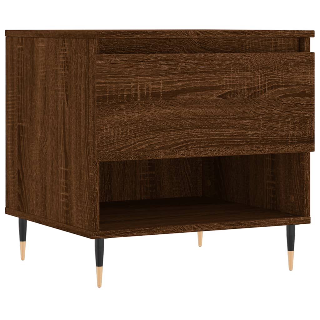 Table basse chêne marron 50x46x50 cm bois d’ingénierie - Tables basses
