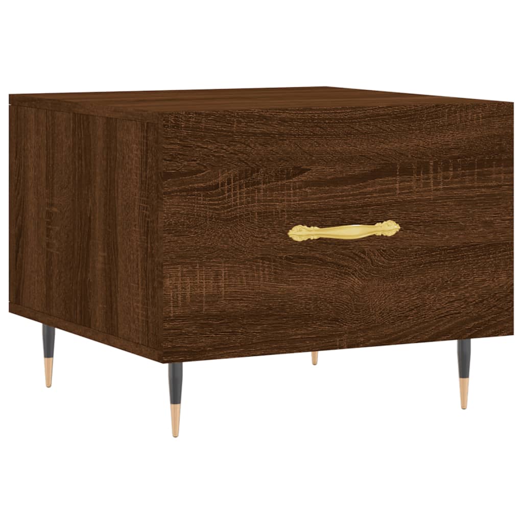 Table basse Chêne marron 50x50x40 cm Bois d’ingénierie - Tables basses
