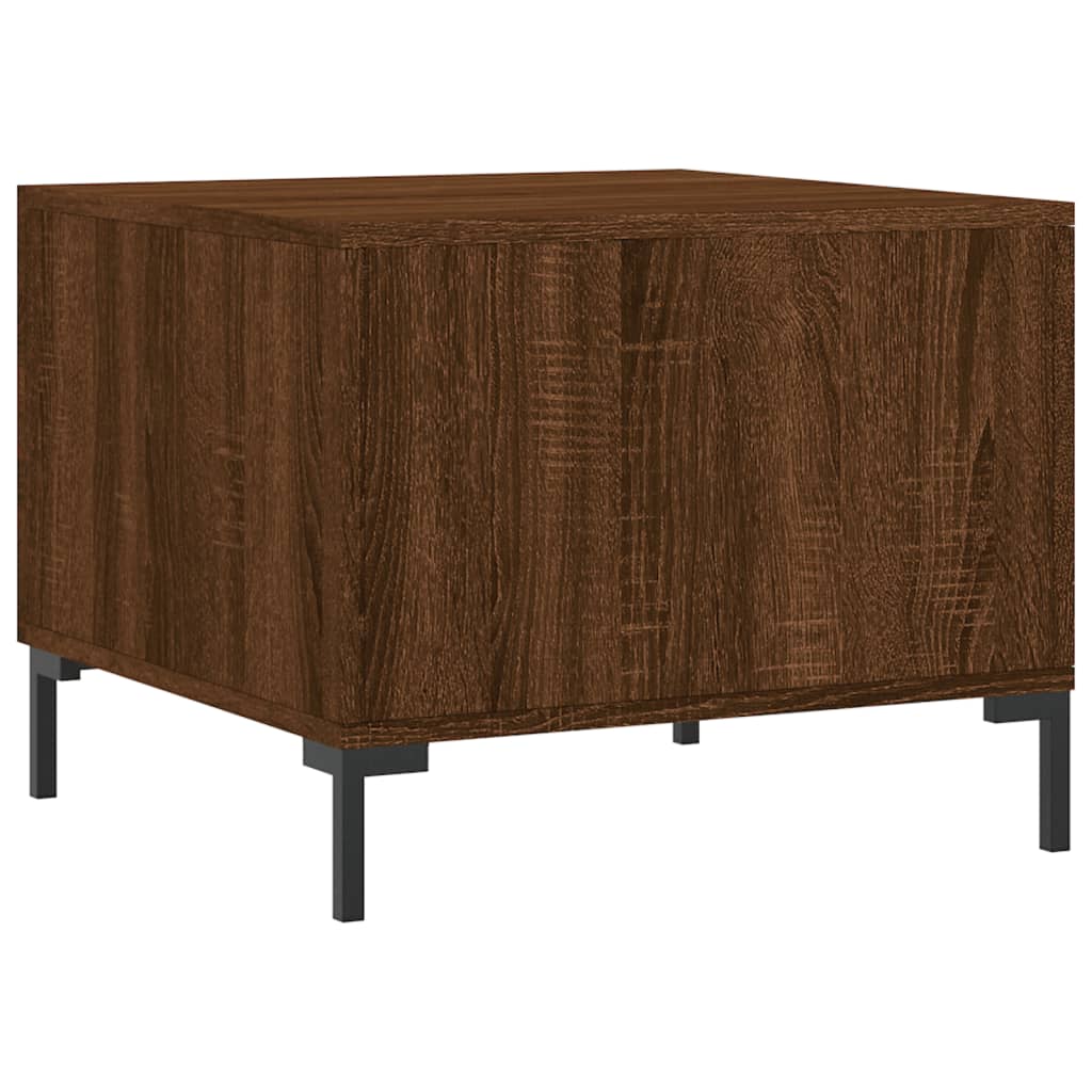 Table basse Chêne marron 50x50x40 cm Bois d’ingénierie - Tables basses