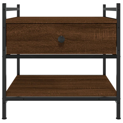 Table basse chêne marron 50x50x50 cm bois d’ingénierie - Tables basses