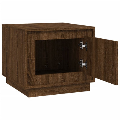 Table basse chêne marron 51x50x44 cm bois d’ingénierie - Tables basses