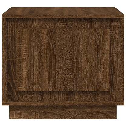 Table basse chêne marron 51x50x44 cm bois d’ingénierie - Tables basses