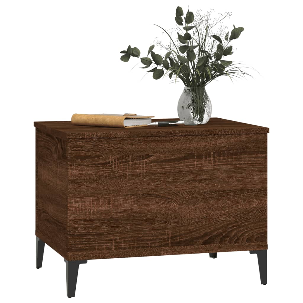 Table basse Chêne marron 60x44,5x45 cm Bois d’ingénierie - Tables basses