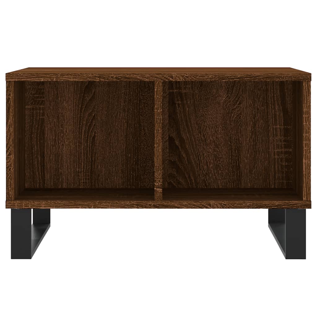 Table basse Chêne marron 60x50x36,5 cm Bois d’ingénierie - Tables basses
