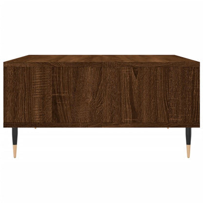 Table basse chêne marron 60x60x30 cm bois d’ingénierie - Tables basses