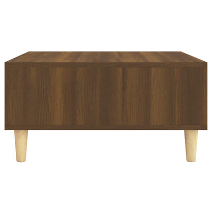 Table basse chêne marron 60x60x30 cm bois d’ingénierie - Tables basses