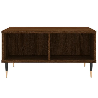 Table basse chêne marron 60x60x30 cm bois d’ingénierie - Tables basses