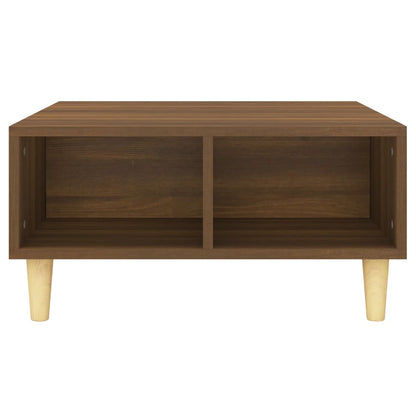 Table basse chêne marron 60x60x30 cm bois d’ingénierie - Tables basses