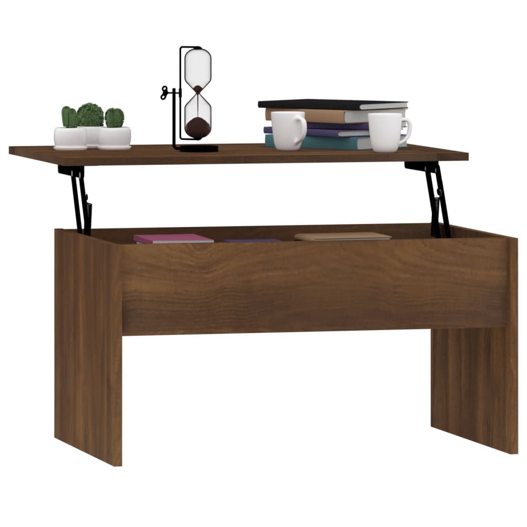 Table basse Chêne marron 80x50,5x41,5 cm Bois d’ingénierie - Tables basses