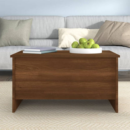 Table basse Chêne marron 80x55,5x41,5 cm Bois d’ingénierie - Tables basses