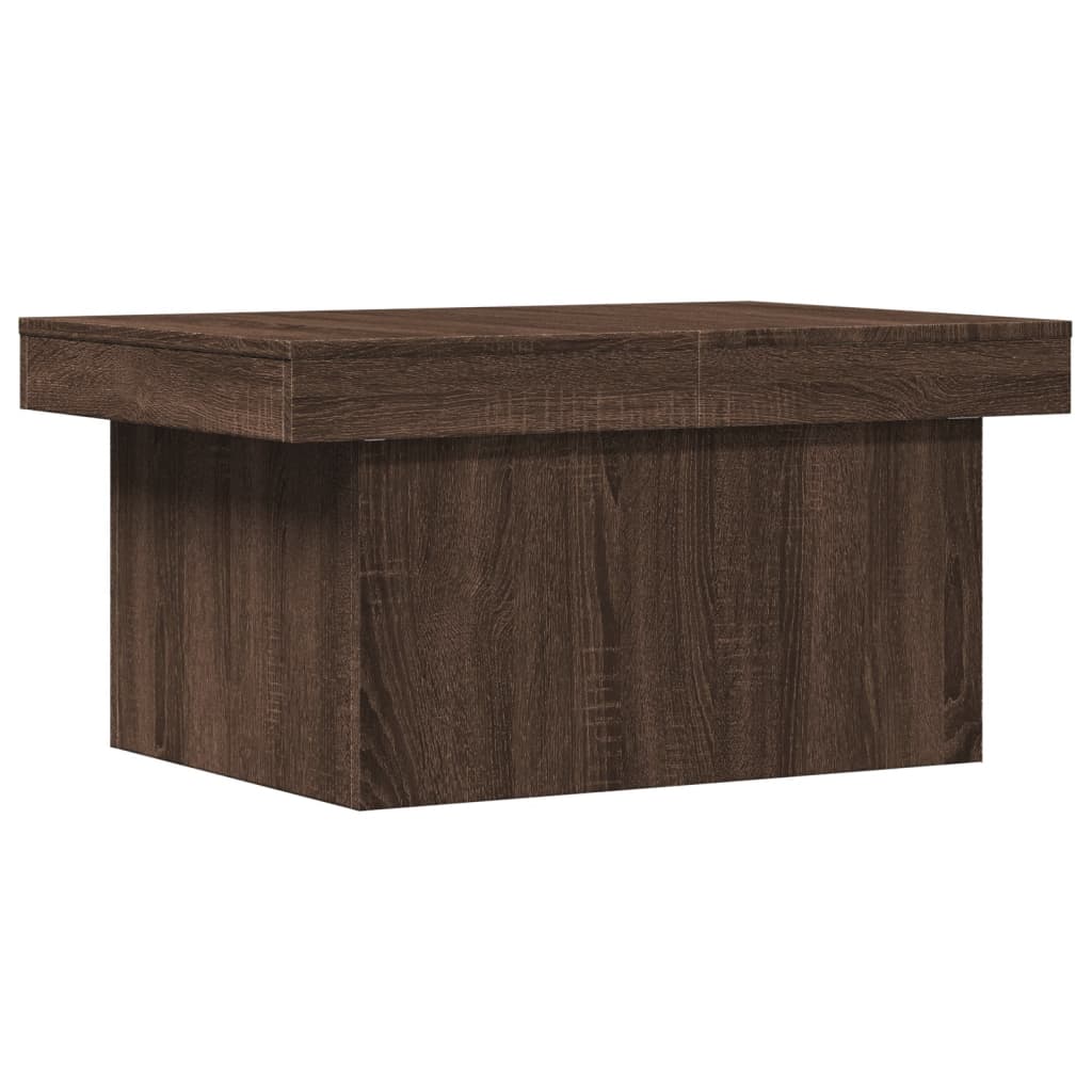 Table basse chêne marron 80x55x40 cm bois d’ingénierie - Tables basses