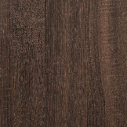 Table basse chêne marron 80x80x45 cm bois d’ingénierie et métal - Tables basses