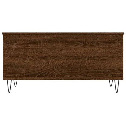 Table basse Chêne marron 90x44,5x45 cm Bois d’ingénierie - Tables basses