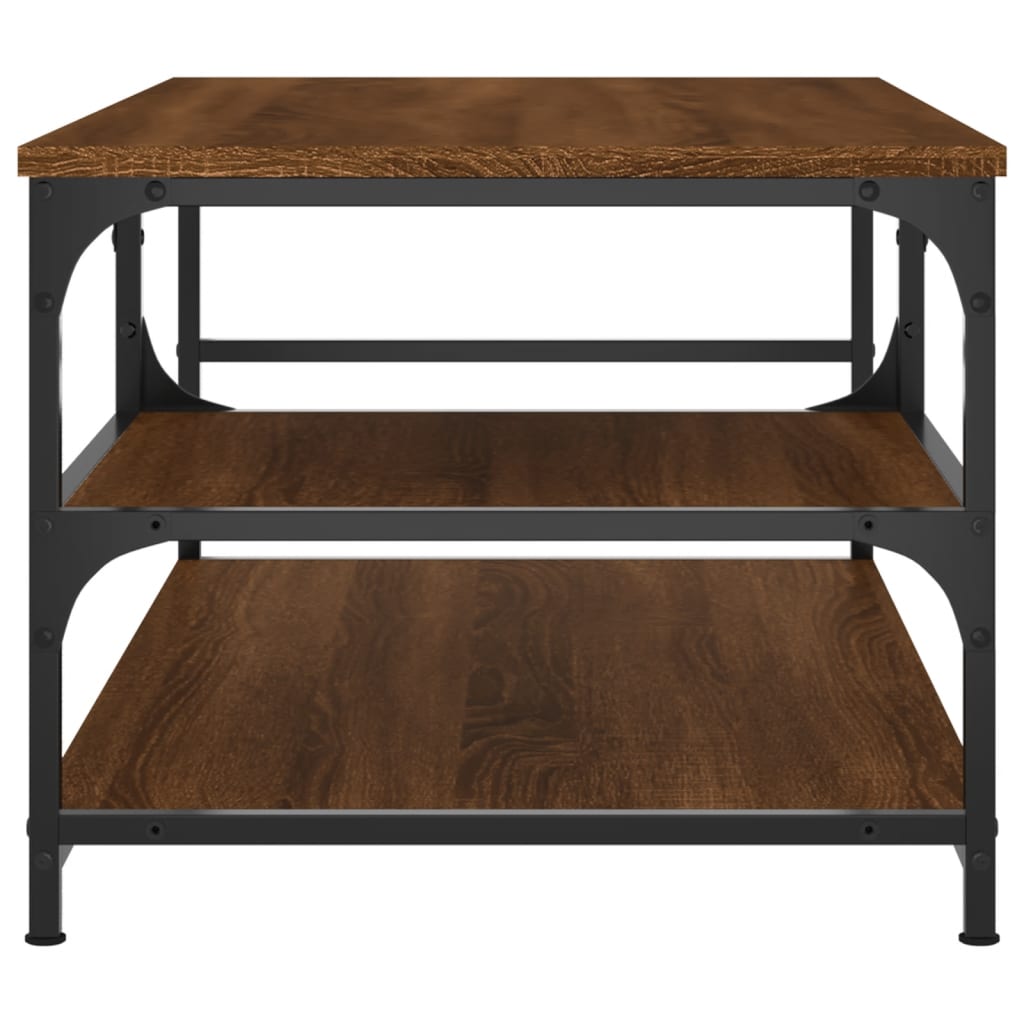Table basse chêne marron 90x49x40 cm bois d’ingénierie - Tables basses